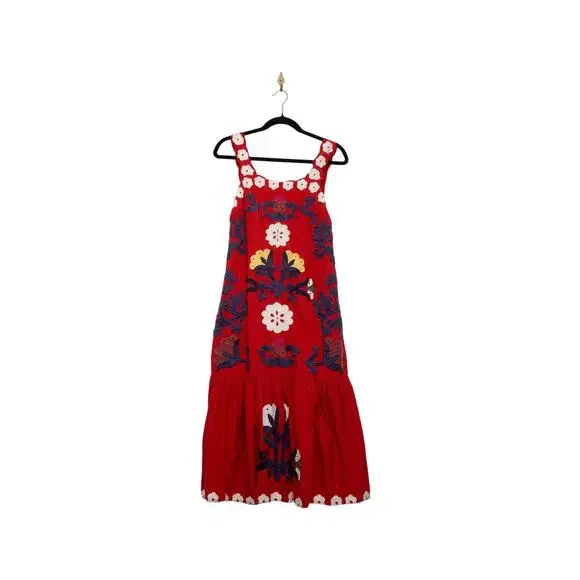 Sea New York Catrine Applique Tank Dress in Red Size XS - Picture 5 of 10